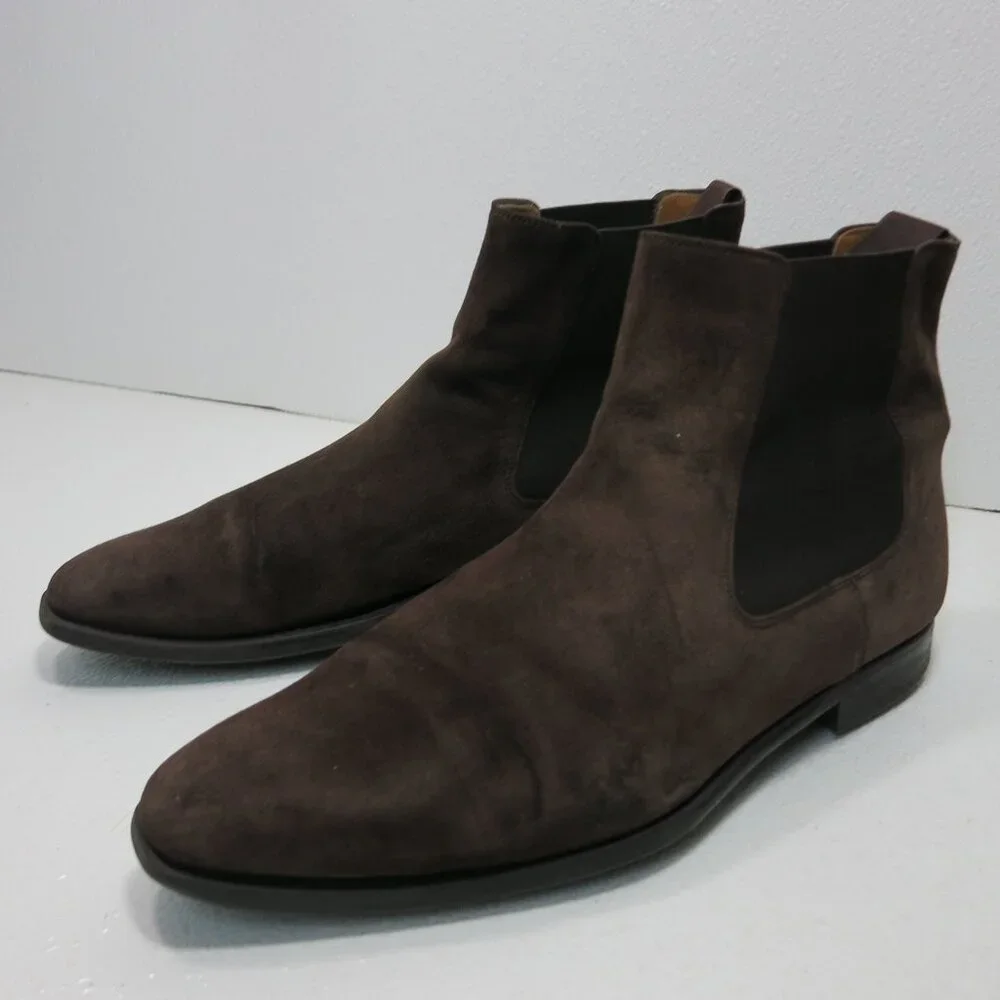 Magnanni Suede Leather Chelsea Casual Dress Boots Men's Footwear Shoes sz 39 7
